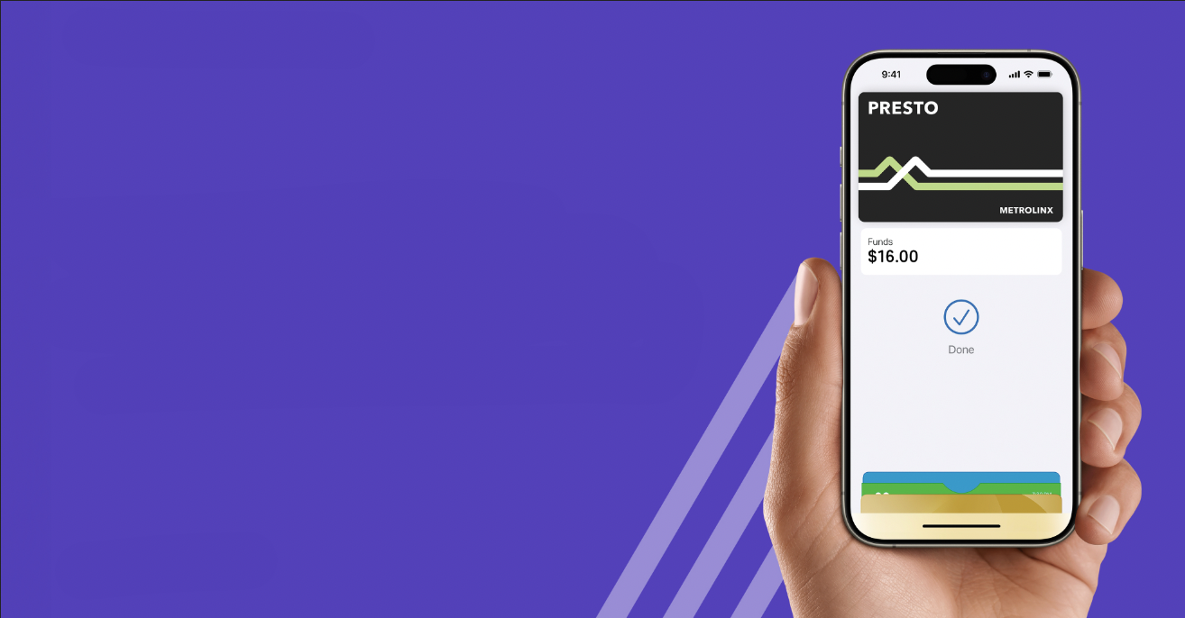 Add your PRESTO card to Apple Wallet